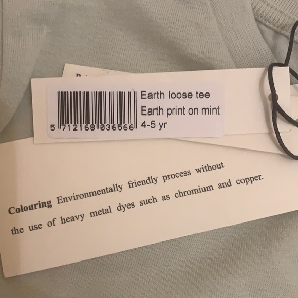 NWT. Unisex mint color loose long sleeve shirt by PopUpShop - Picture 4 of 5